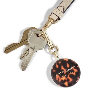 KATE SPADE PROTECTIVE APPLE AIR TAG CASE TORTOISE NWT